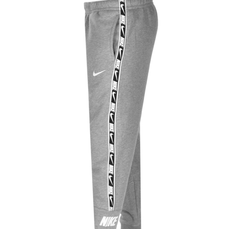 Alternative Image for ProductNike Repeat Logo Taped Jogging Bottoms Grey3